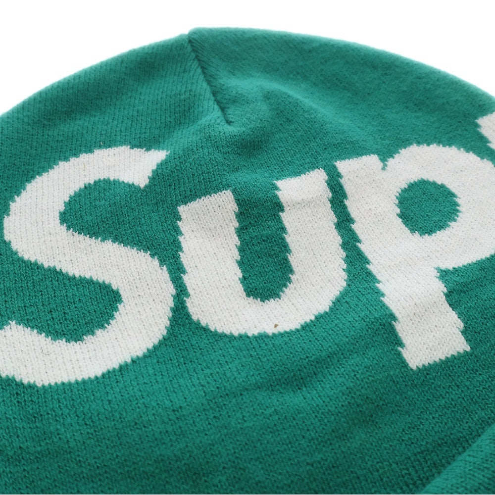 SUPREME(シュプリーム) Big Logo Beanie ビッグロゴ ビーニー ニット 帽子 グリーン