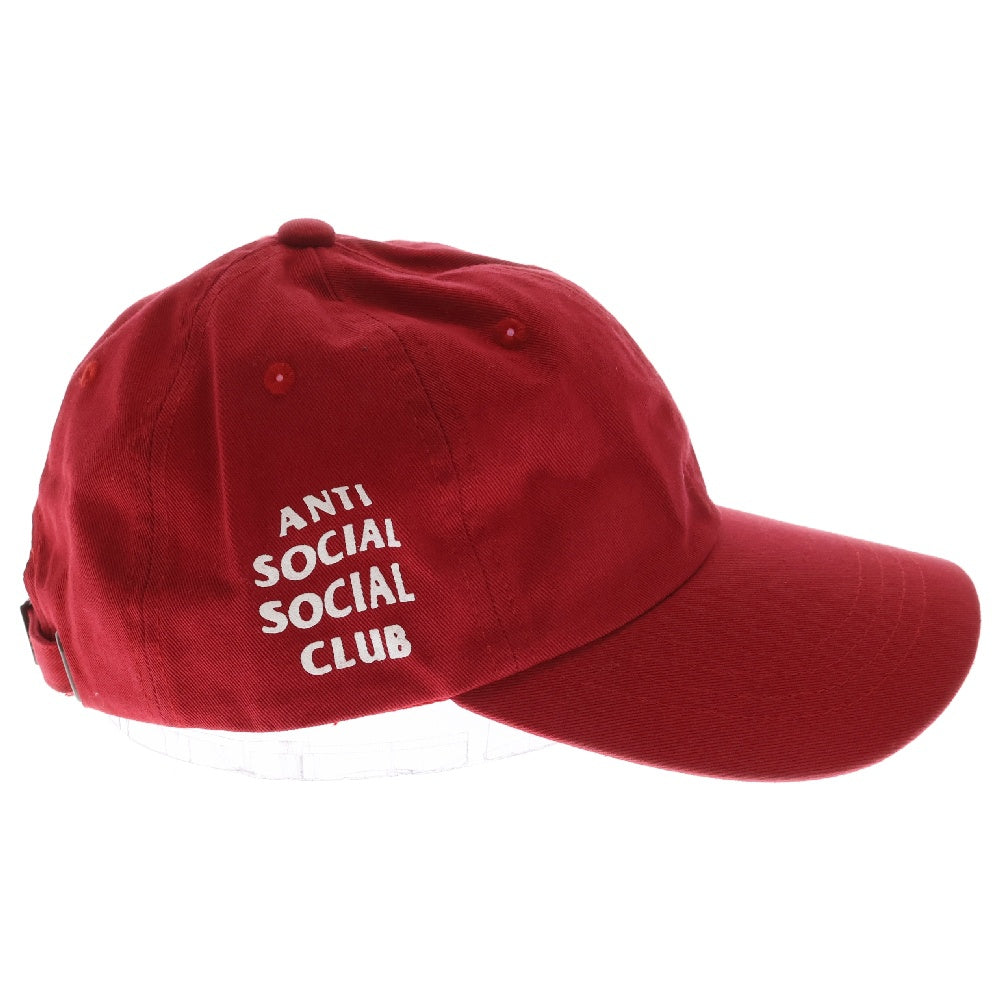 ANTI SOCIAL SOCIAL CLUB(アンチソーシャルソーシャルクラブ) サイドロゴプリント キャップ 帽子 レッド
