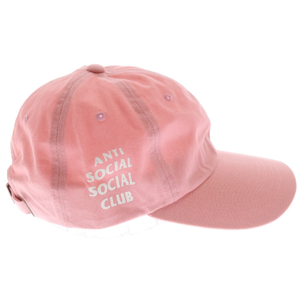 ANTI SOCIAL SOCIAL CLUB(アンチソーシャルソーシャルクラブ) サイドロゴプリント キャップ 帽子 ピンク