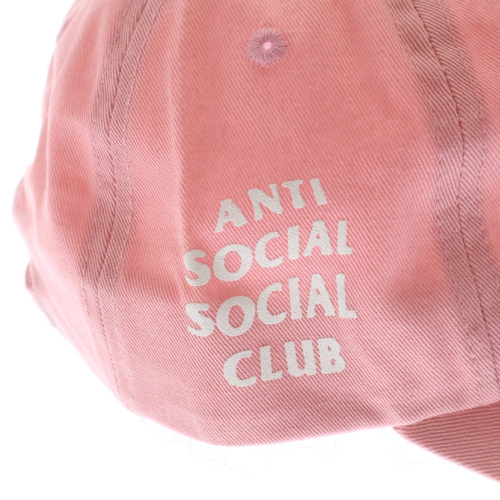 ANTI SOCIAL SOCIAL CLUB(アンチソーシャルソーシャルクラブ) サイドロゴプリント キャップ 帽子 ピンク