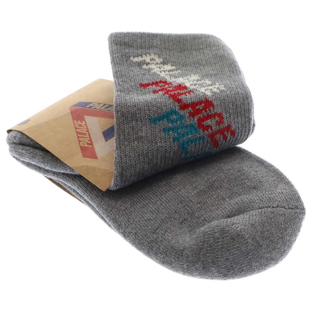 Palace Skateboards(パレススケートボーズ) REPEAT FONT SOCK リピート フォント ソックス 靴下 グレー