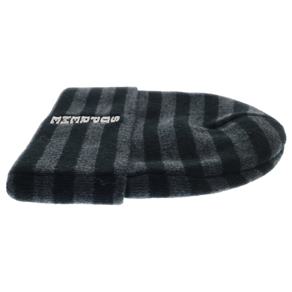 SUPREME(シュプリーム) 16AW VERTICAL LOGO STRIPED BEANIE バーティカルロゴ ストライプニットビーニー ブラック ボーダー