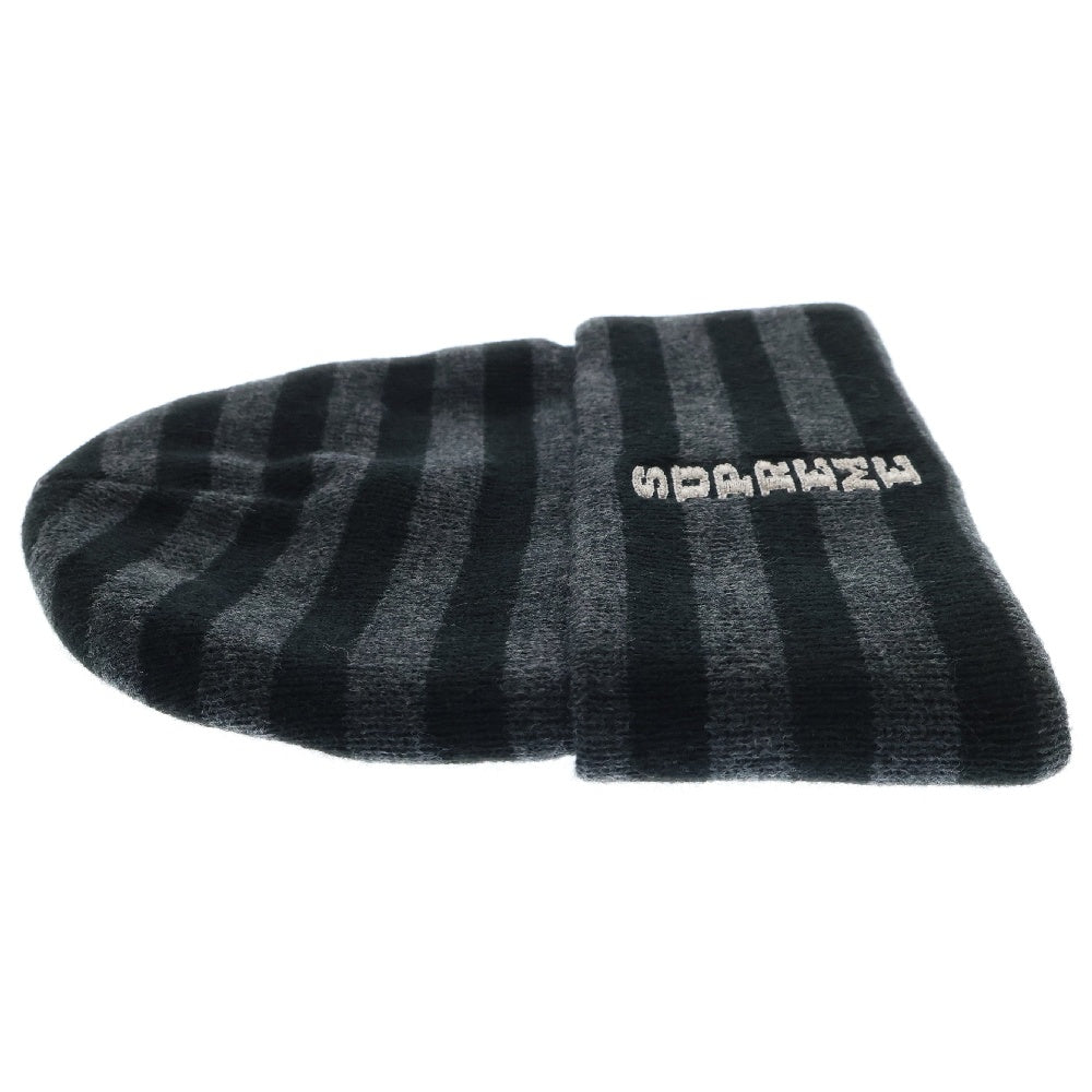 SUPREME(シュプリーム) 16AW VERTICAL LOGO STRIPED BEANIE バーティカルロゴ ストライプニットビーニー ブラック ボーダー