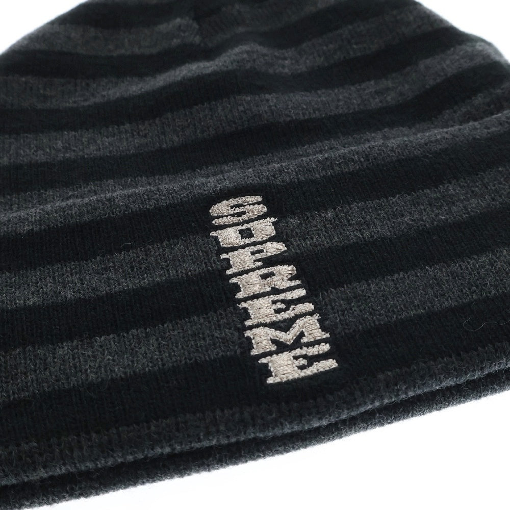 SUPREME(シュプリーム) 16AW VERTICAL LOGO STRIPED BEANIE バーティカルロゴ ストライプニットビーニー ブラック ボーダー