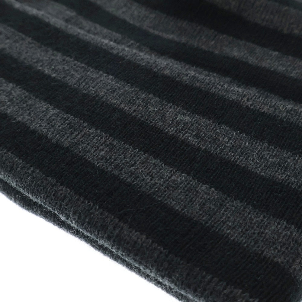 SUPREME(シュプリーム) 16AW VERTICAL LOGO STRIPED BEANIE バーティカルロゴ ストライプニットビーニー ブラック ボーダー