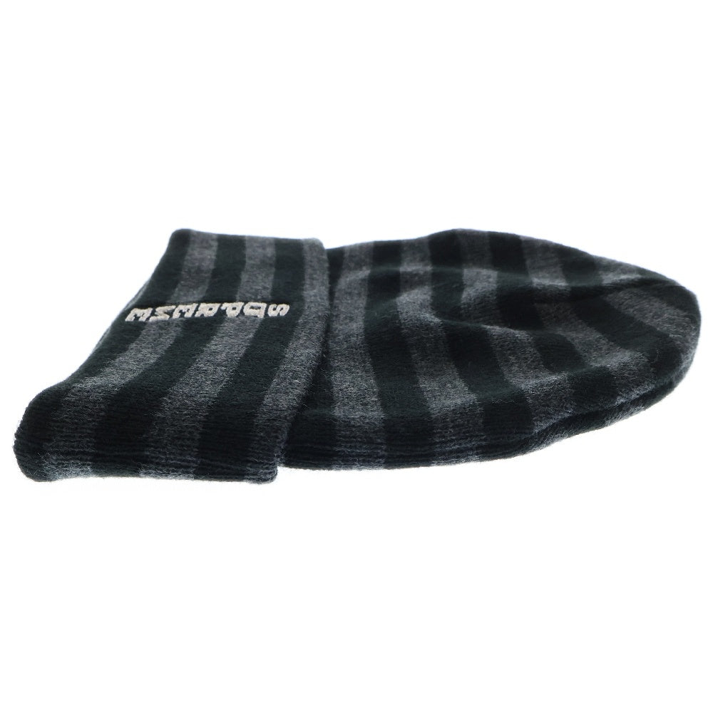 SUPREME(シュプリーム) 16AW VERTICAL LOGO STRIPED BEANIE バーティカルロゴ ストライプニットビーニー ブラック ボーダー
