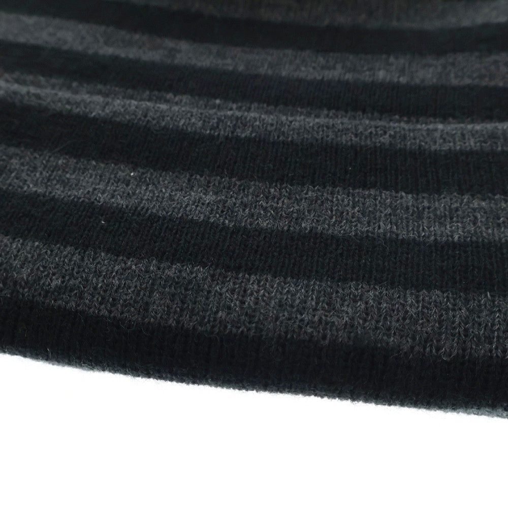 SUPREME(シュプリーム) 16AW VERTICAL LOGO STRIPED BEANIE バーティカルロゴ ストライプニットビーニー ブラック ボーダー
