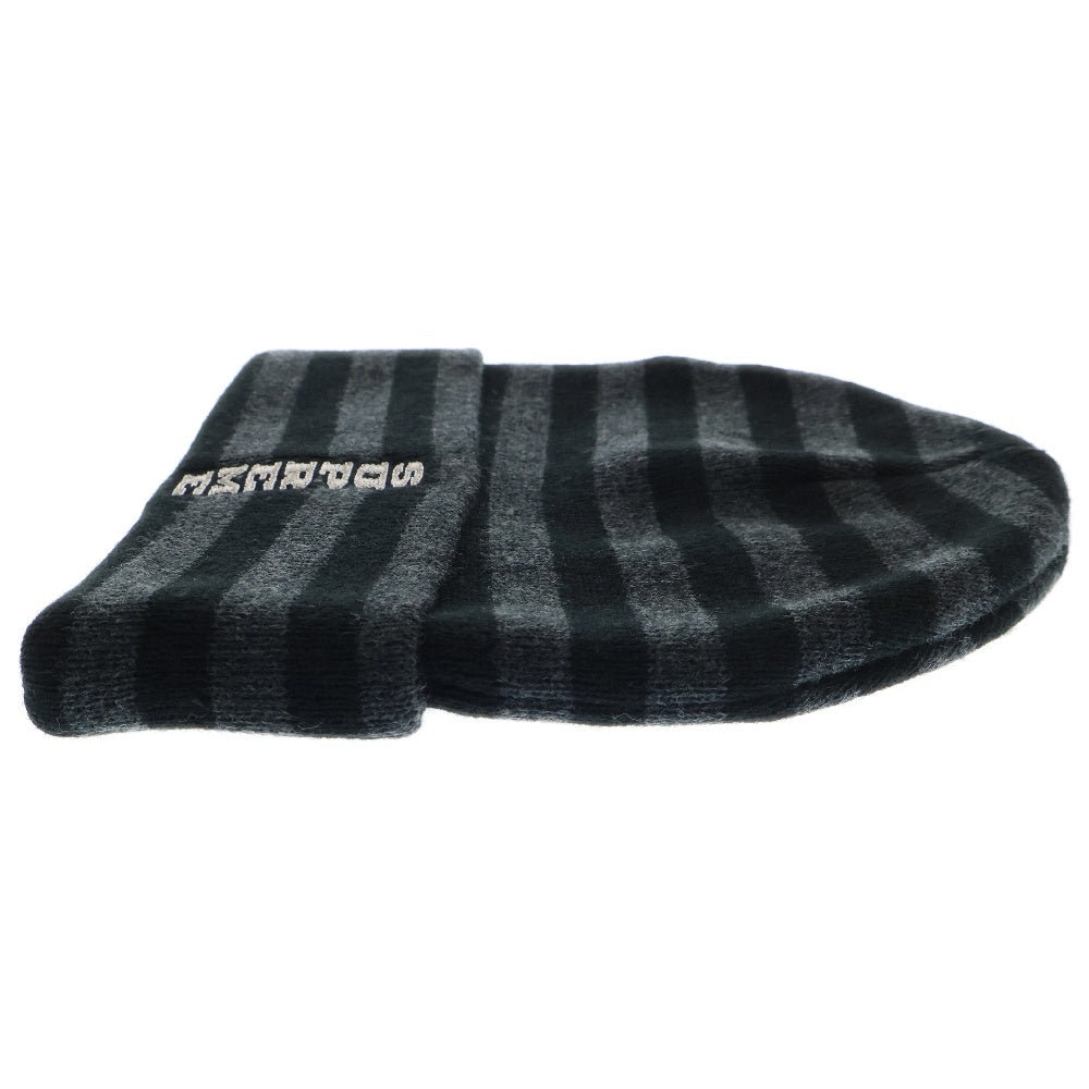 SUPREME(シュプリーム) 16AW VERTICAL LOGO STRIPED BEANIE バーティカルロゴ ストライプニットビーニー ブラック ボーダー