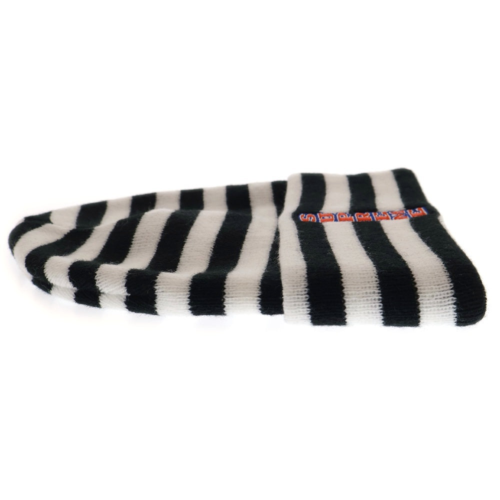 SUPREME(シュプリーム) 16AW VERTICAL LOGO STRIPED BEANIE バーティカルロゴ ストライプニットビーニー ホワイト ボーダー