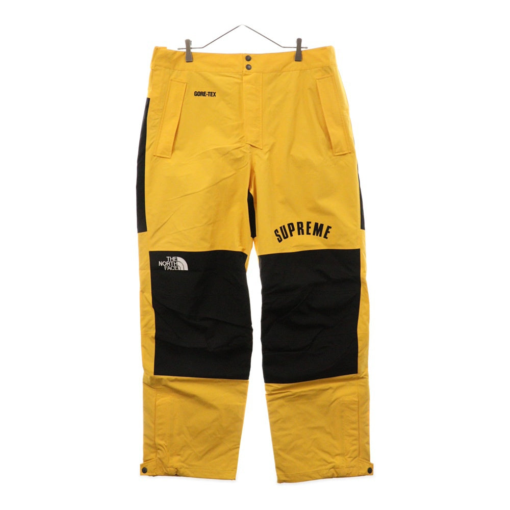 SUPREME(シュプリーム) 19SS ×THE NORTH FACE Arc Logo Mountain Pant ノースフェイス アーチロゴナイロンゴアテックスロングパンツ イエロー