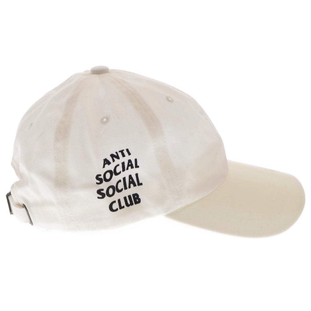 ANTI SOCIAL SOCIAL CLUB(アンチソーシャルソーシャルクラブ) サイドロゴプリント キャップ 帽子 ホワイト