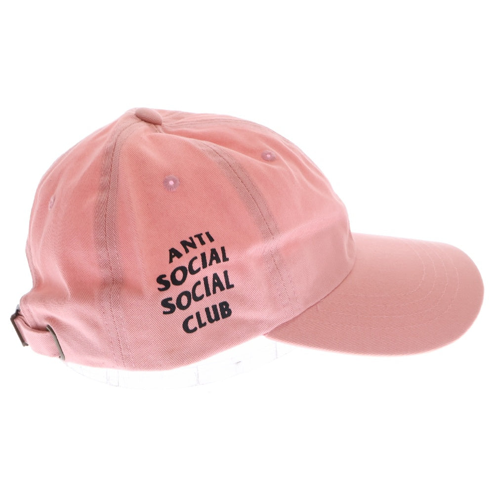 ANTI SOCIAL SOCIAL CLUB(アンチソーシャルソーシャルクラブ) サイドロゴプリント キャップ 帽子 ピンク