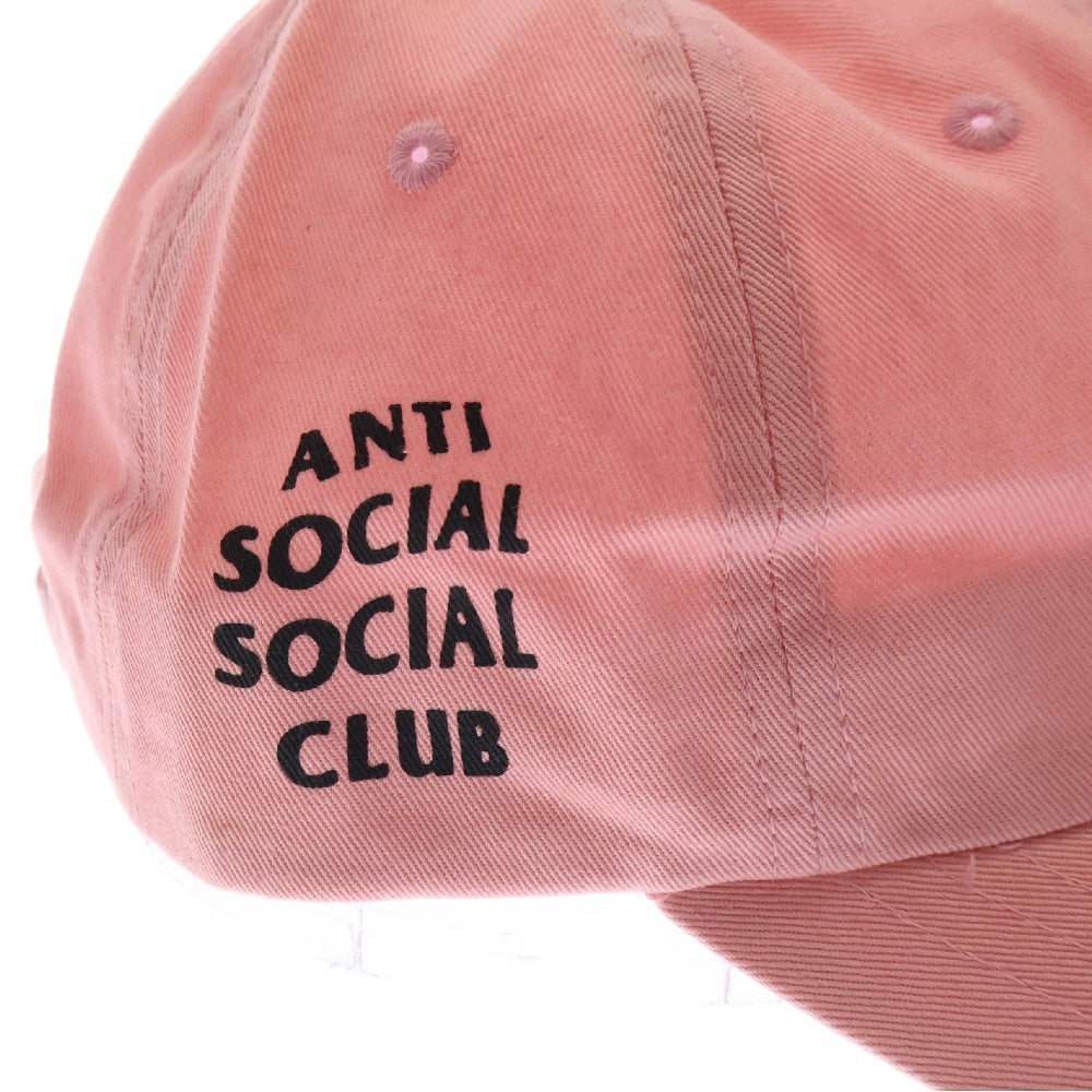 ANTI SOCIAL SOCIAL CLUB(アンチソーシャルソーシャルクラブ) サイドロゴプリント キャップ 帽子 ピンク