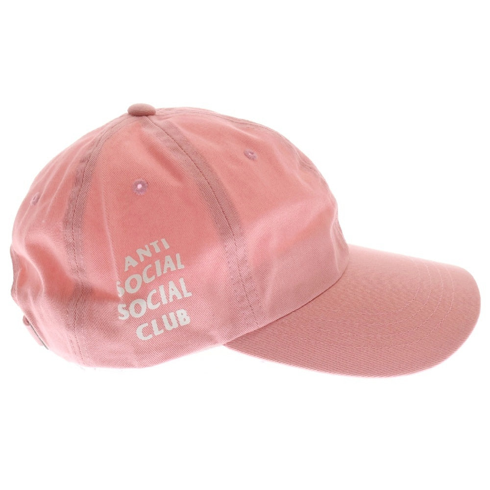 ANTI SOCIAL SOCIAL CLUB(アンチソーシャルソーシャルクラブ) サイドロゴプリント キャップ 帽子 ピンク