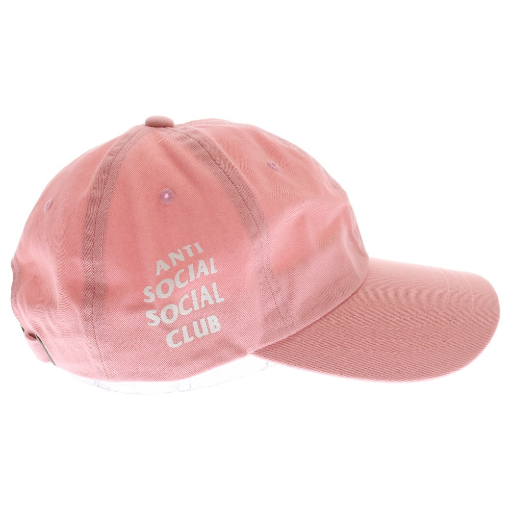 ANTI SOCIAL SOCIAL CLUB(アンチソーシャルソーシャルクラブ) サイドロゴプリント キャップ 帽子 ピンク