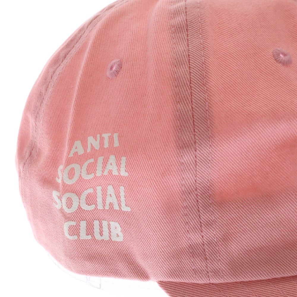 ANTI SOCIAL SOCIAL CLUB(アンチソーシャルソーシャルクラブ) サイドロゴプリント キャップ 帽子 ピンク