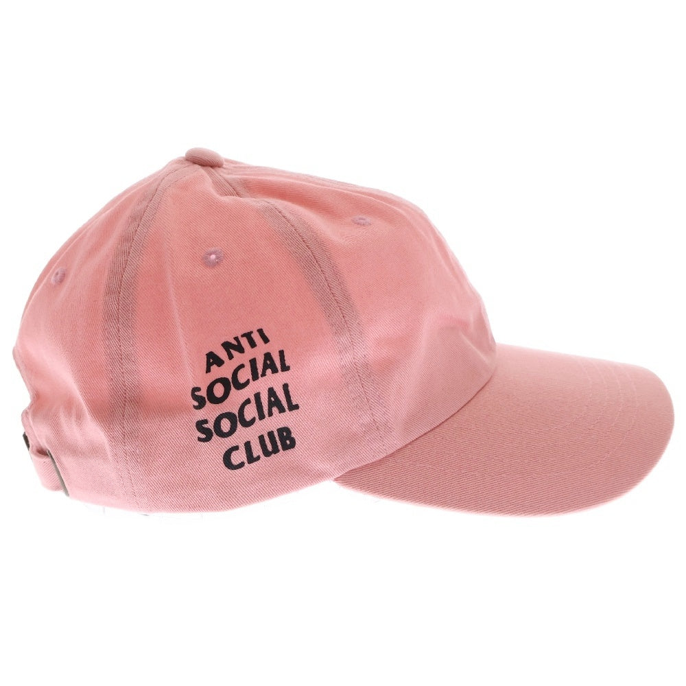 ANTI SOCIAL SOCIAL CLUB(アンチソーシャルソーシャルクラブ) サイドロゴプリント キャップ 帽子 ピンク