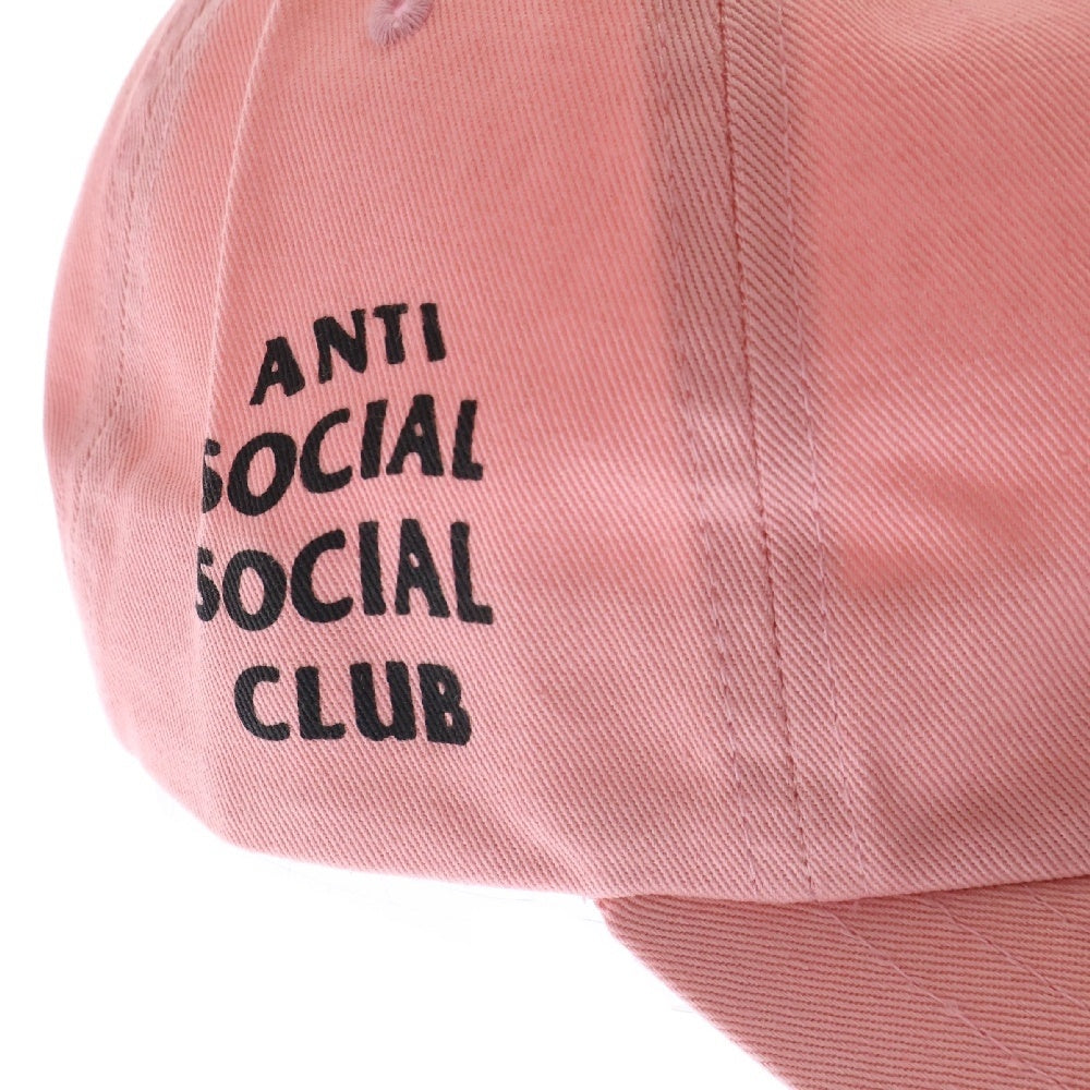 ANTI SOCIAL SOCIAL CLUB(アンチソーシャルソーシャルクラブ) サイドロゴプリント キャップ 帽子 ピンク