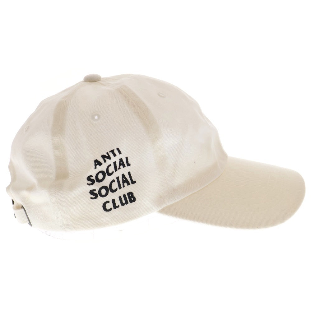 ANTI SOCIAL SOCIAL CLUB(アンチソーシャルソーシャルクラブ) サイドロゴプリント キャップ 帽子 ホワイト