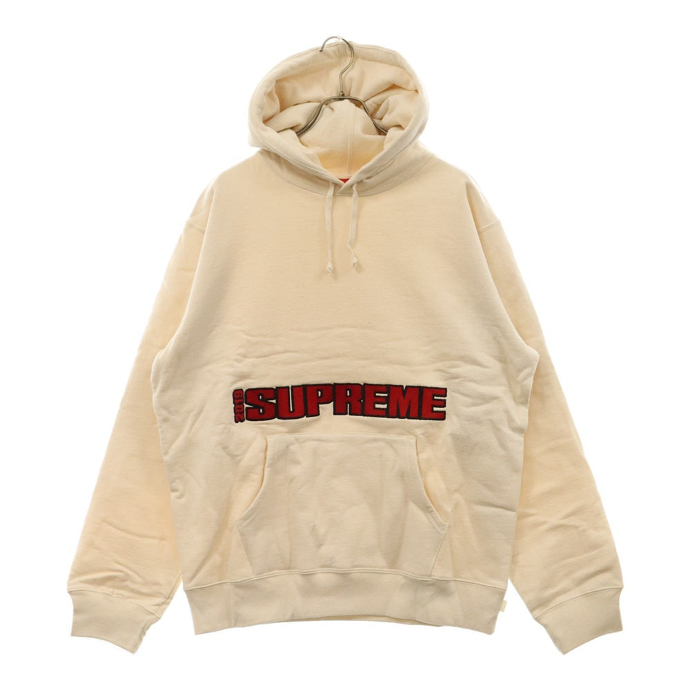 SUPREME(シュプリーム) 19SS Blockbuster Hooded Sweatshirt ブロックバスターフーディー スウェット プルオーバーパーカー アイボリー