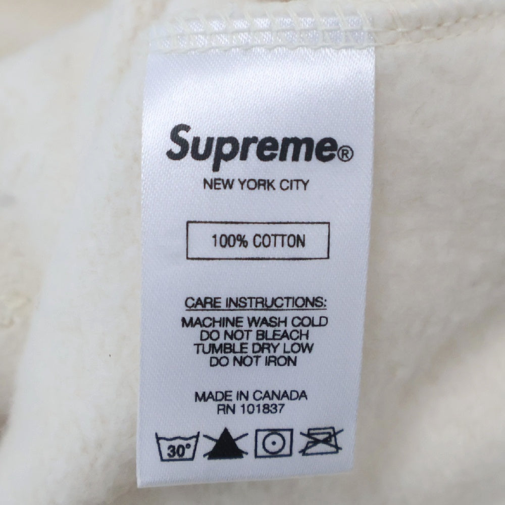 SUPREME(シュプリーム) 19SS Blockbuster Hooded Sweatshirt ブロックバスターフーディー スウェット プルオーバーパーカー アイボリー