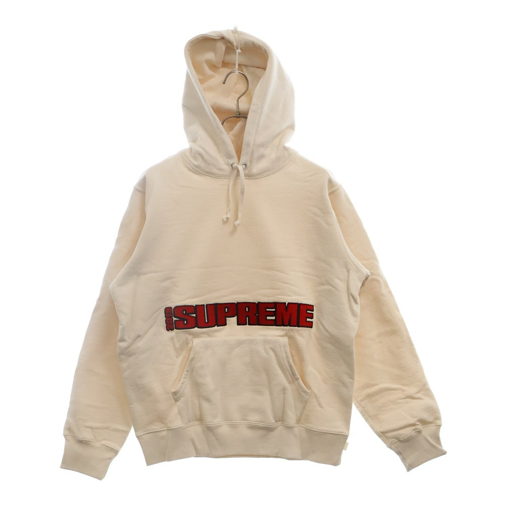 SUPREME(シュプリーム) 19SS Blockbuster Hooded Sweatshirt ブロックバスターフーディー スウェット プルオーバーパーカー アイボリー