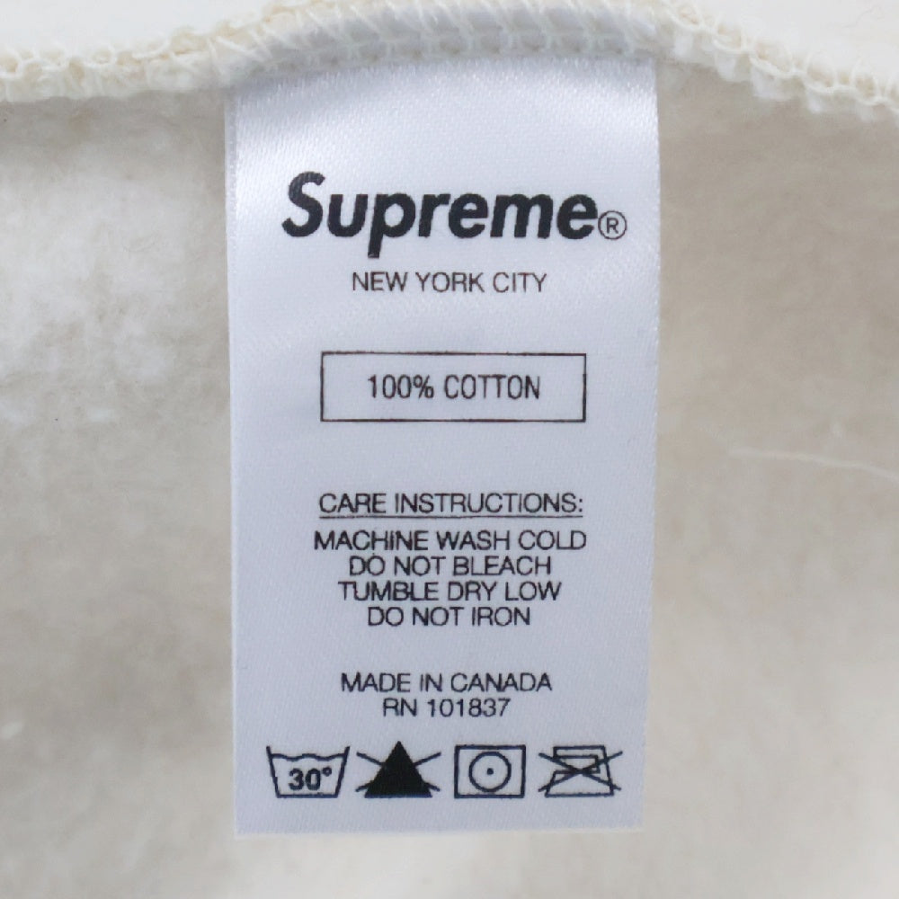SUPREME(シュプリーム) 19SS Blockbuster Hooded Sweatshirt ブロックバスターフーディー スウェット プルオーバーパーカー アイボリー