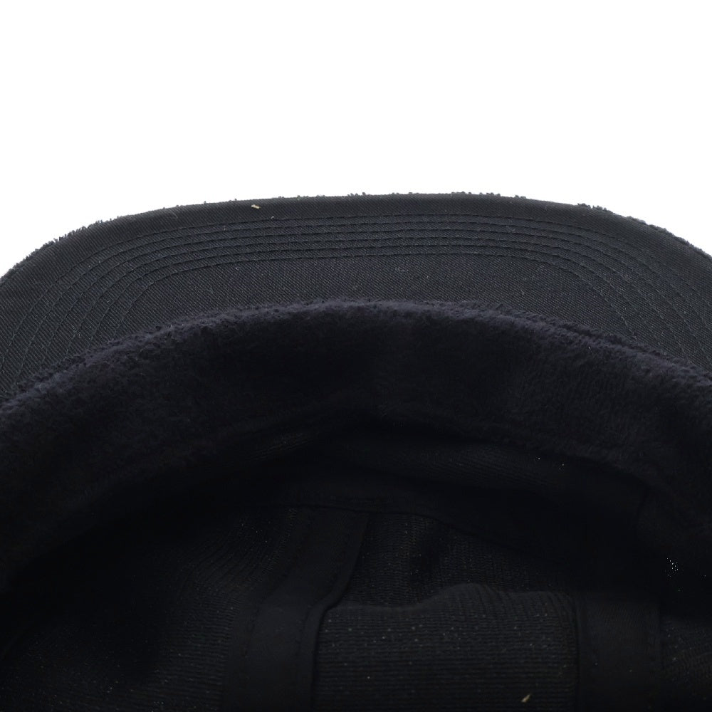 SUPREME(シュプリーム) 17SS Text Stripe Terry Camp cap テキスト ストライプ テリー キャンプキャップ 帽子 ブラック