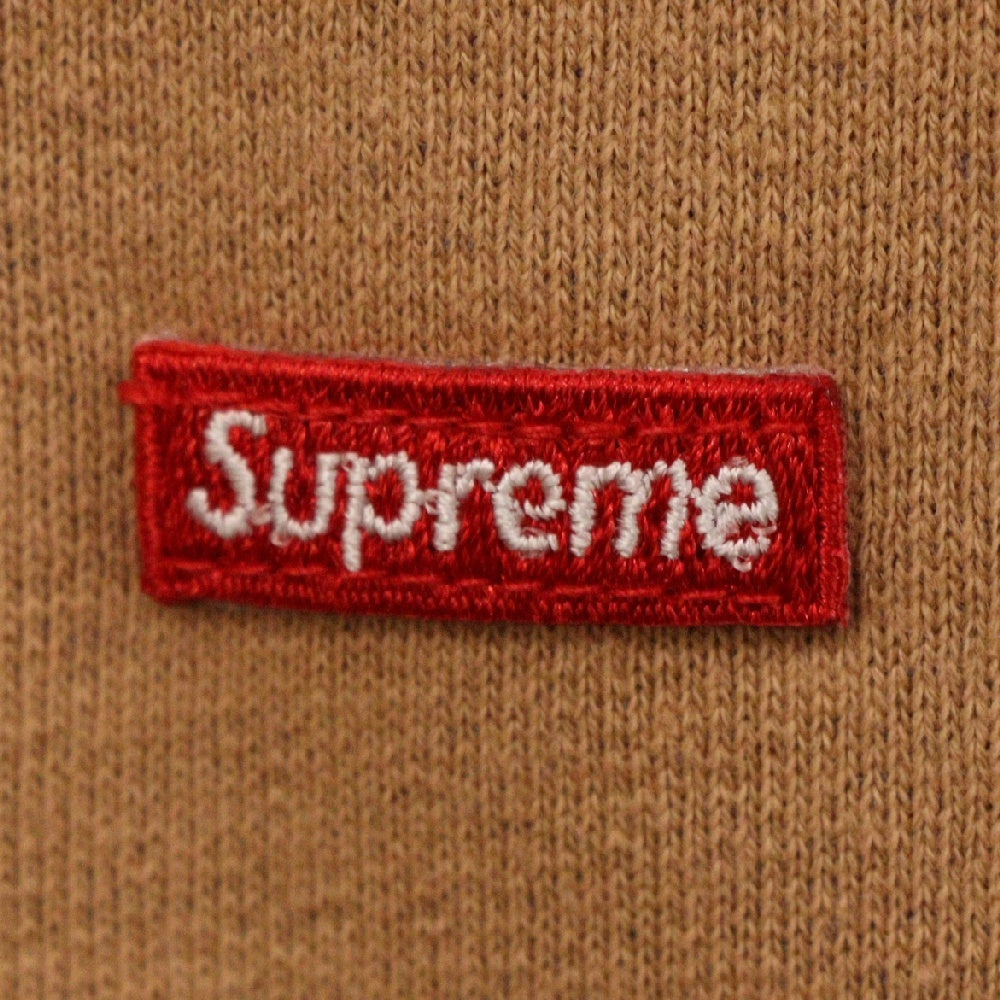 SUPREME(シュプリーム) 18SS Contrast Zip Up Hooded Sweatshirt コントラスト スモールボックスロゴ刺繍ジップアップスウェットパーカー ブラウン