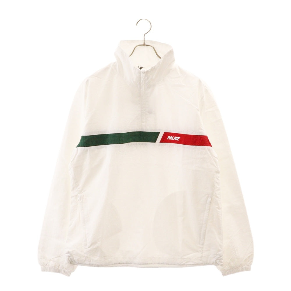 Palace Skateboards(パレススケートボーズ) 18AW SLANT SHELL TOP シェル ロゴプリント ジップアップ ナイロンジャケット ホワイト P15SS020