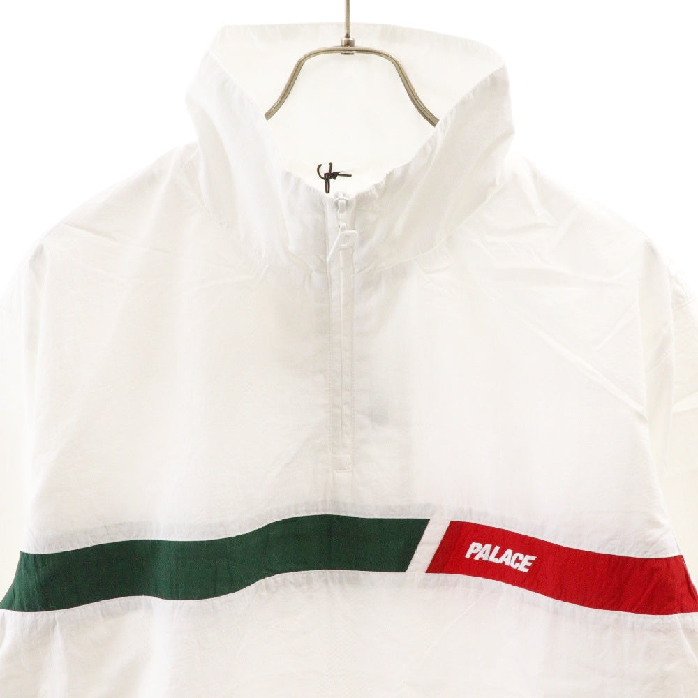 Palace Skateboards(パレススケートボーズ) 18AW SLANT SHELL TOP シェル ロゴプリント ジップアップ ナイロンジャケット ホワイト P15SS020
