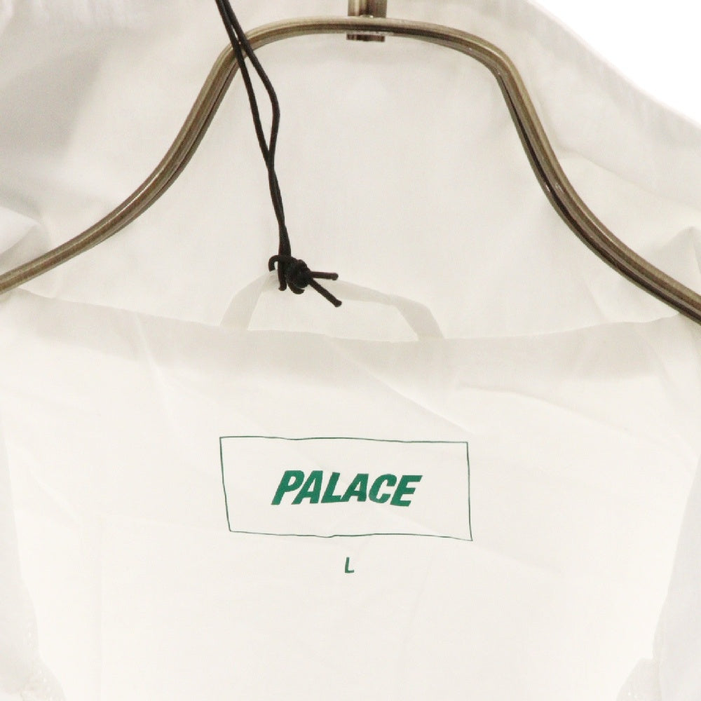 Palace Skateboards(パレススケートボーズ) 18AW SLANT SHELL TOP シェル ロゴプリント ジップアップ ナイロンジャケット ホワイト P15SS020