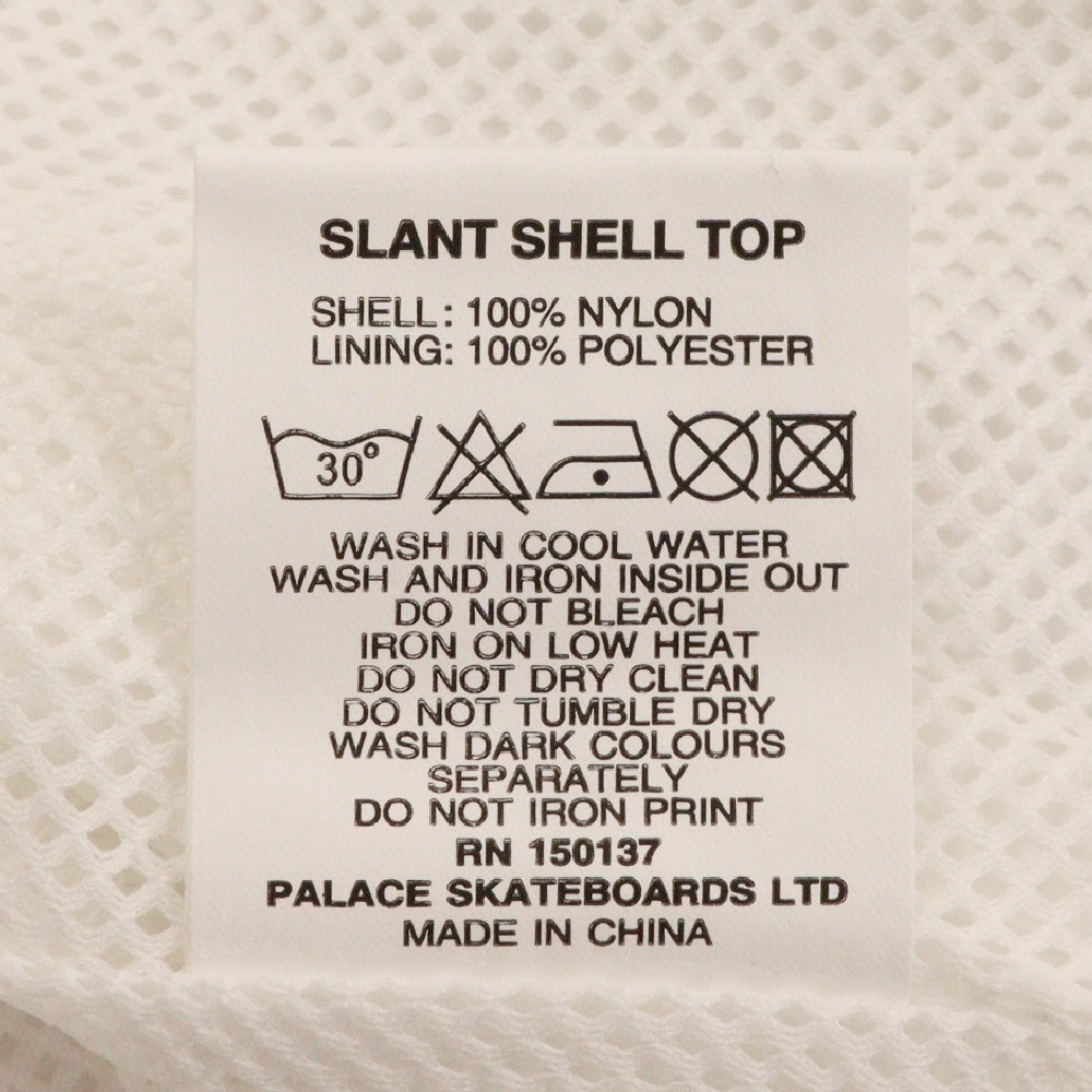 Palace Skateboards(パレススケートボーズ) 18AW SLANT SHELL TOP シェル ロゴプリント ジップアップ ナイロンジャケット ホワイト P15SS020