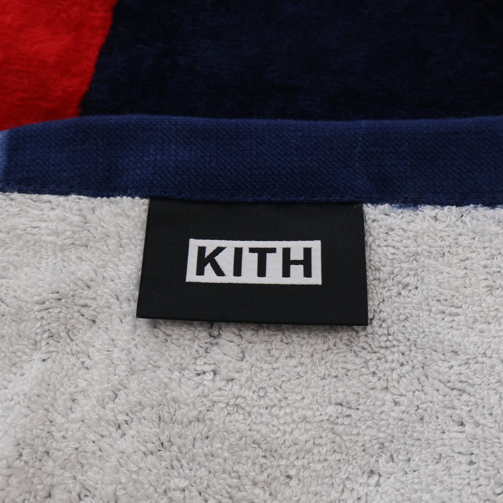 KITH(キス) Box Logo Beach Towel ロゴビーチタオル ネイビー