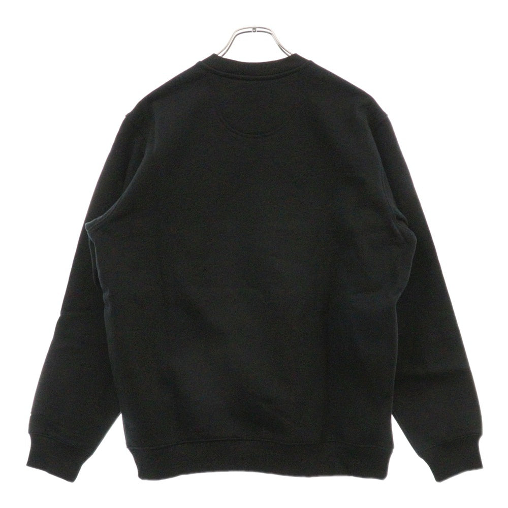 SUPREME(シュプリーム) 18SS Champion Stay In School Crew Neck Sweatshirt メタリックロゴプリントクルーネックスウェットトレーナー ブラック