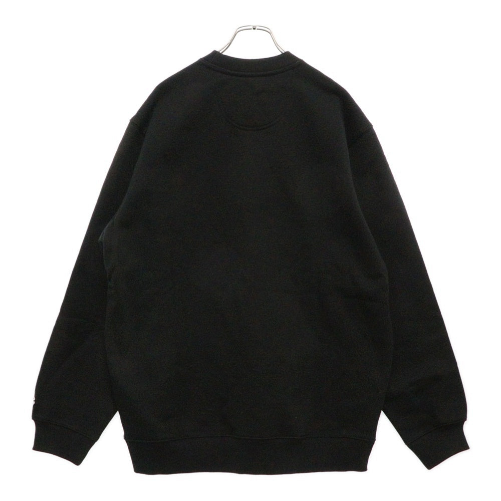 SUPREME(シュプリーム) 18SS Champion Stay In School Crew Neck Sweatshirt メタリックロゴプリントクルーネックスウェットトレーナー ブラック