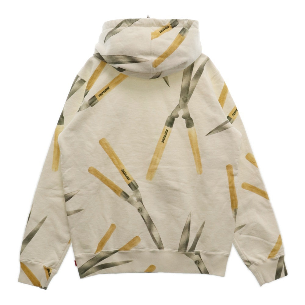 SUPREME(シュプリーム) 19SS Shears Hooded Sweatshirt シザーズ柄 フーデッド スウェット プルオーバー パーカー ホワイト