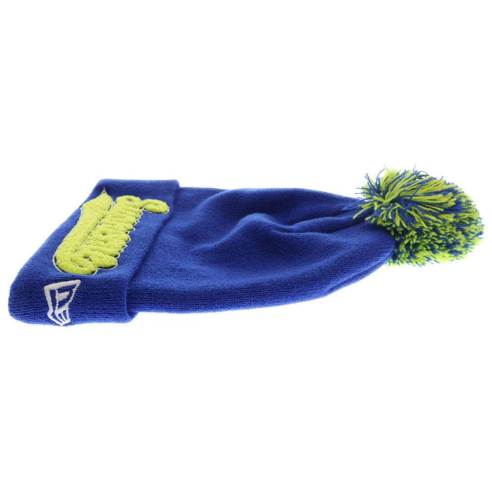 SUPREME(シュプリーム) 16AW New Era Chenille Script Beanie ニューエラ スクリプト ボンボン ビーニー ブルー