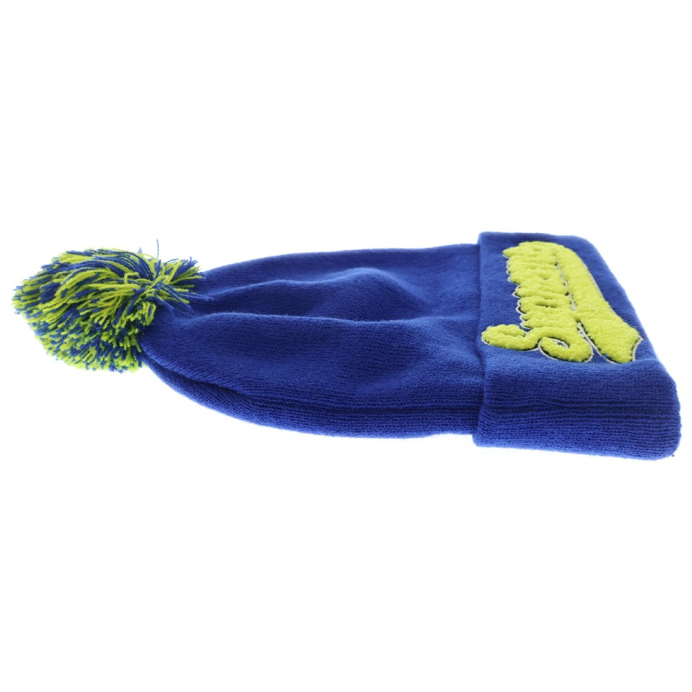 SUPREME(シュプリーム) 16AW New Era Chenille Script Beanie ニューエラ スクリプト ボンボン ビーニー ブルー