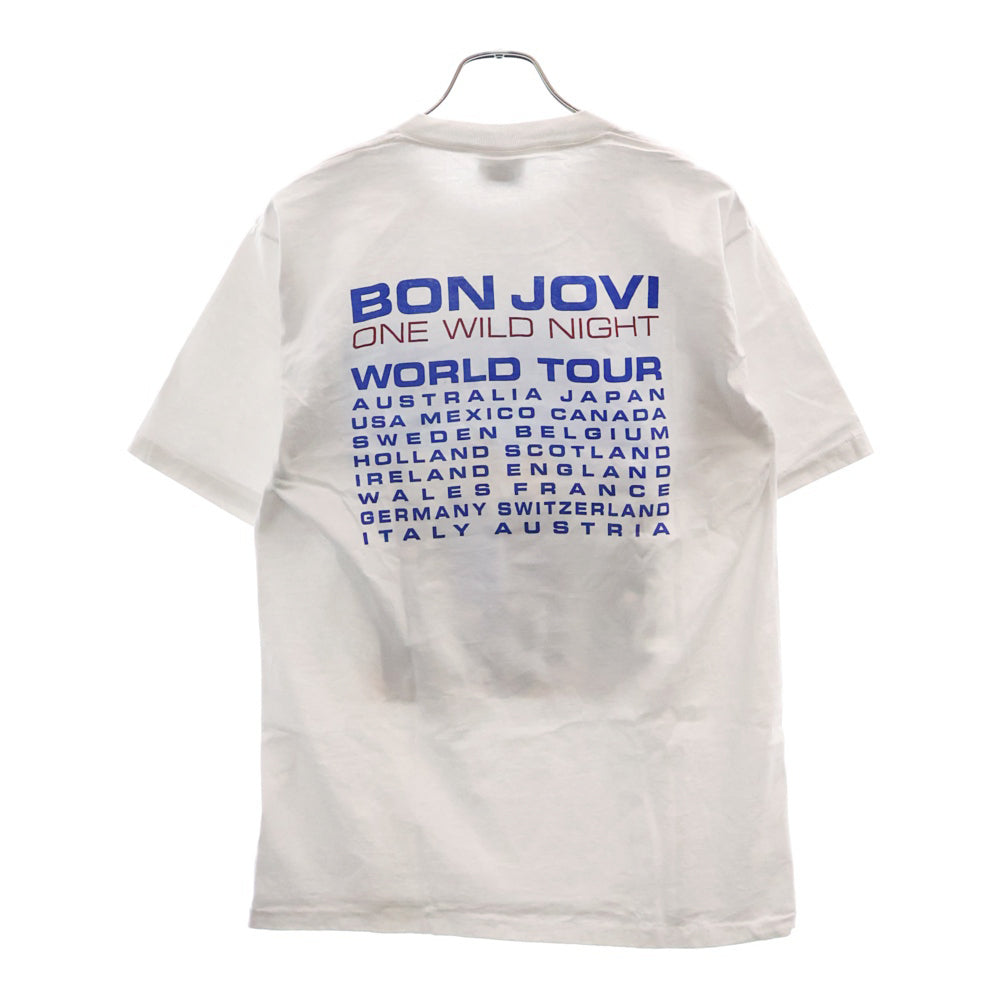 VINTAGE(ヴィンテージ) 00S VINTAGE BON JOVI ONE WILD NIGHT TEE ヴィンテージ ボンジョビ フォト プリント 半袖Tシャツ カットソー ホワイト