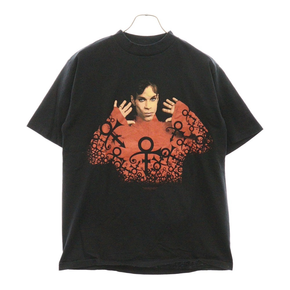 VINTAGE(ヴィンテージ) 90S VINTAGE PRINCE PHOTO TEE ヴィンテージ プリンス フォト プリント モックネック 半袖Tシャツ カットソー ブラック