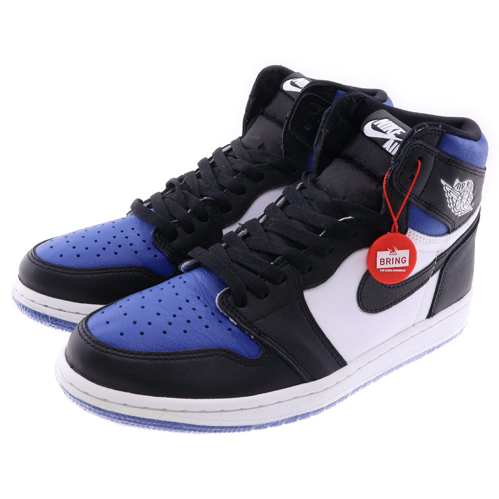 NIKE(ナイキ) AIR JORDAN1 RETRO HIGH OG ROYAL TOE エアジョーダン1 ロイヤルトゥ ハイカットスニーカー ホワイト/ブラック/ブルー 555088-041 US9/27cm