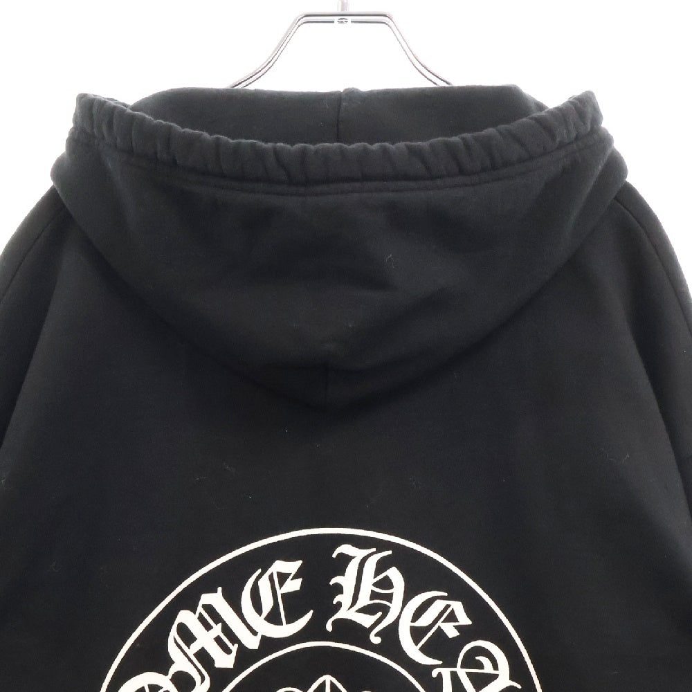 CHROME HEARTS(クロムハーツ) SWTSHRT HD LTD パリ限定 ホースシュー バックプリント スウェットプルオーバーパーカー ブラック