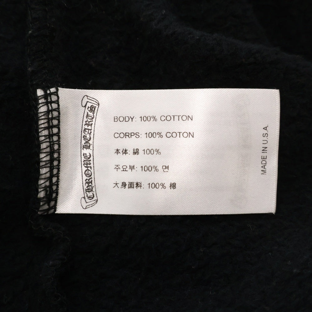 CHROME HEARTS(クロムハーツ) SWTSHRT HD LTD パリ限定 ホースシュー バックプリント スウェットプルオーバーパーカー ブラック