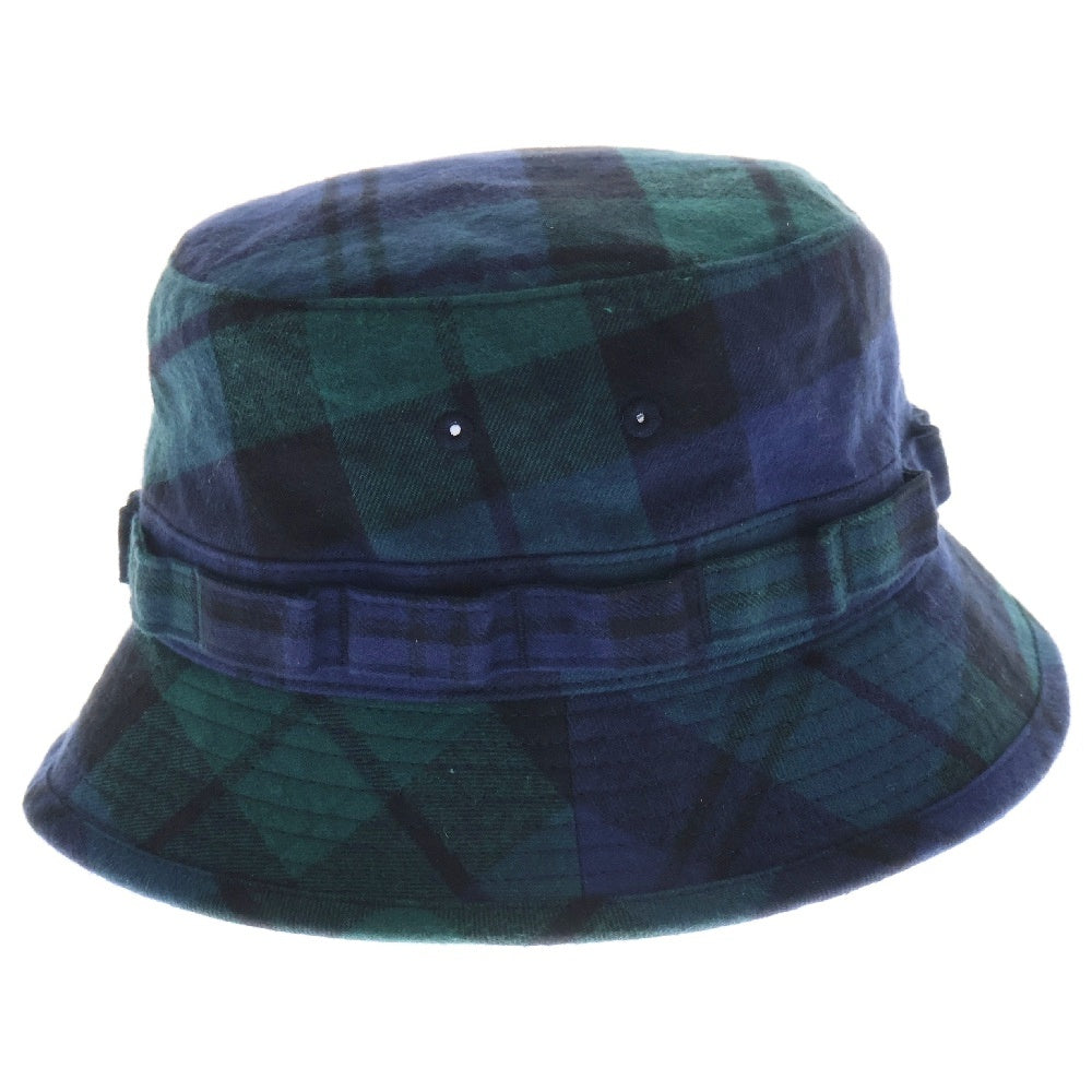 WTAPS(ダブルタップス) 22AW JUNGLE 01 HAT COTTON. FLANNEL. TEXTILE. CRST GREEN チェック柄 バケットハット グリーン 222HCDT-HT12