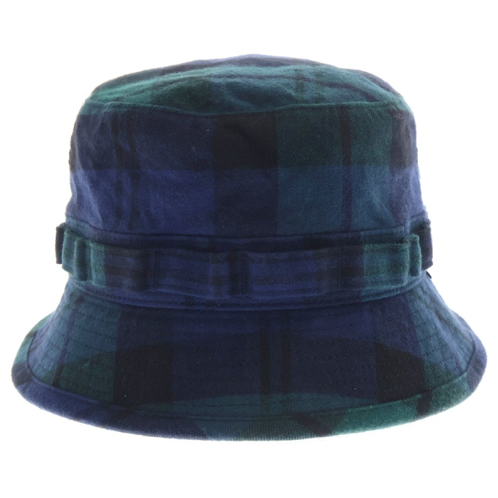 WTAPS(ダブルタップス) 22AW JUNGLE 01 HAT COTTON. FLANNEL. TEXTILE. CRST GREEN チェック柄 バケットハット グリーン 222HCDT-HT12