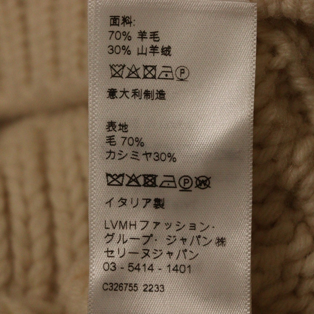 CELINE(セリーヌ) PULL COL MONTANT TRIOMPHE モックネック アラン トリオンフ ニットセーター ホワイト レディース 2AD01329O