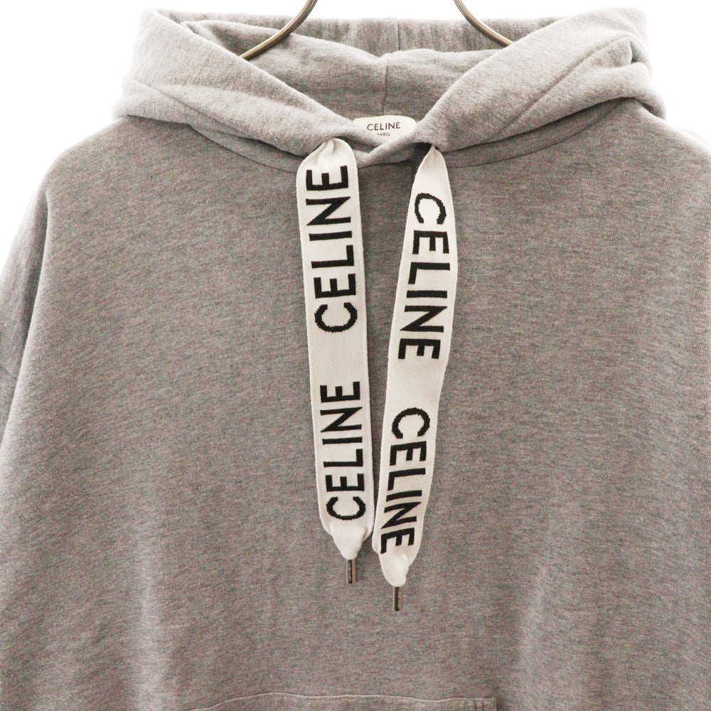 CELINE(セリーヌ) ルーズ フーディー コットンフリース スウェット プルオーバーパーカー グレー 2Y468670Q.08GC