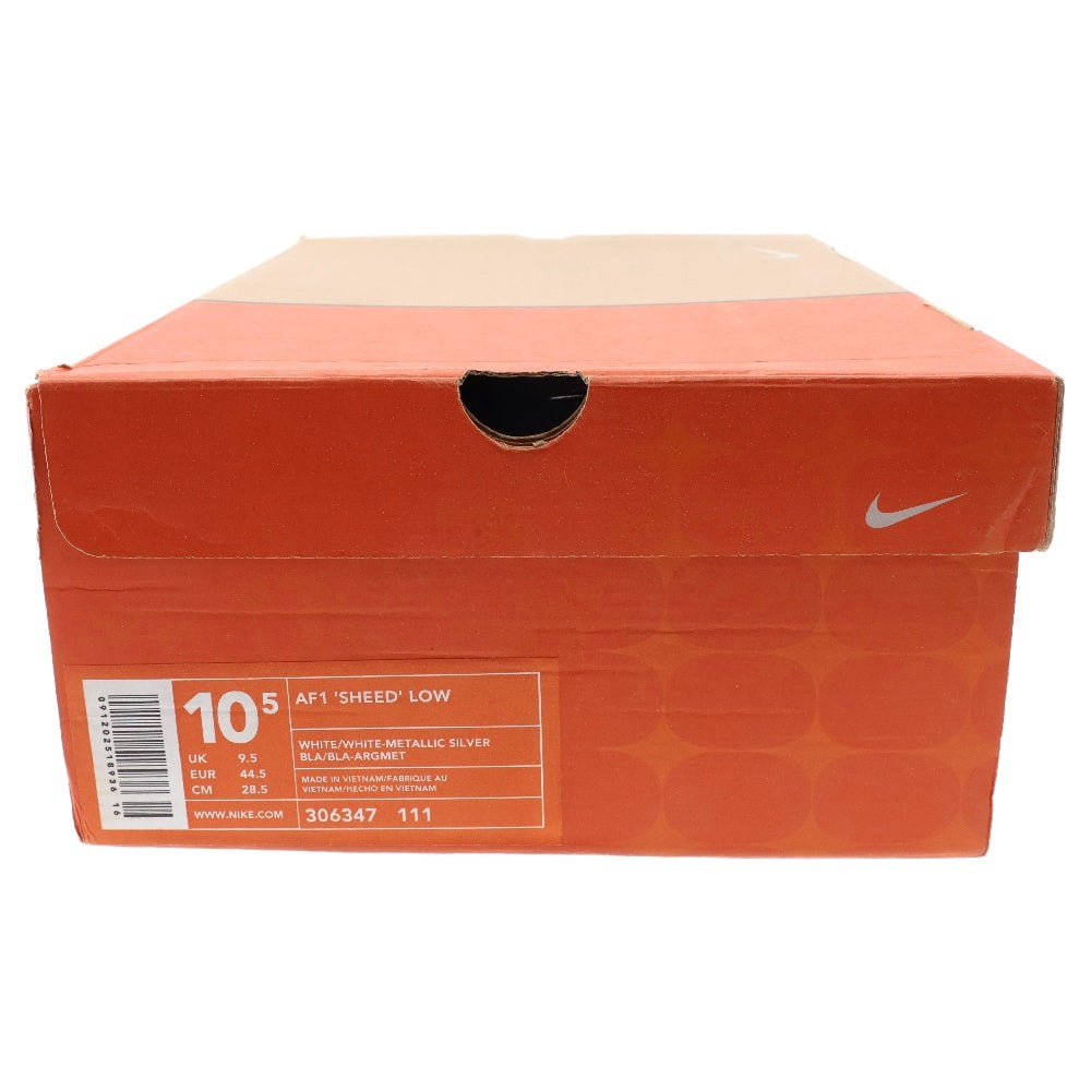 NIKE(ナイキ) 【観賞用 2003年製】 AIR FORCE 1 SHEED LOW エアフォース1 ロー ラシード ウォーレス ローカットスニーカー ホワイト US10.5/28.5cm 306347-111