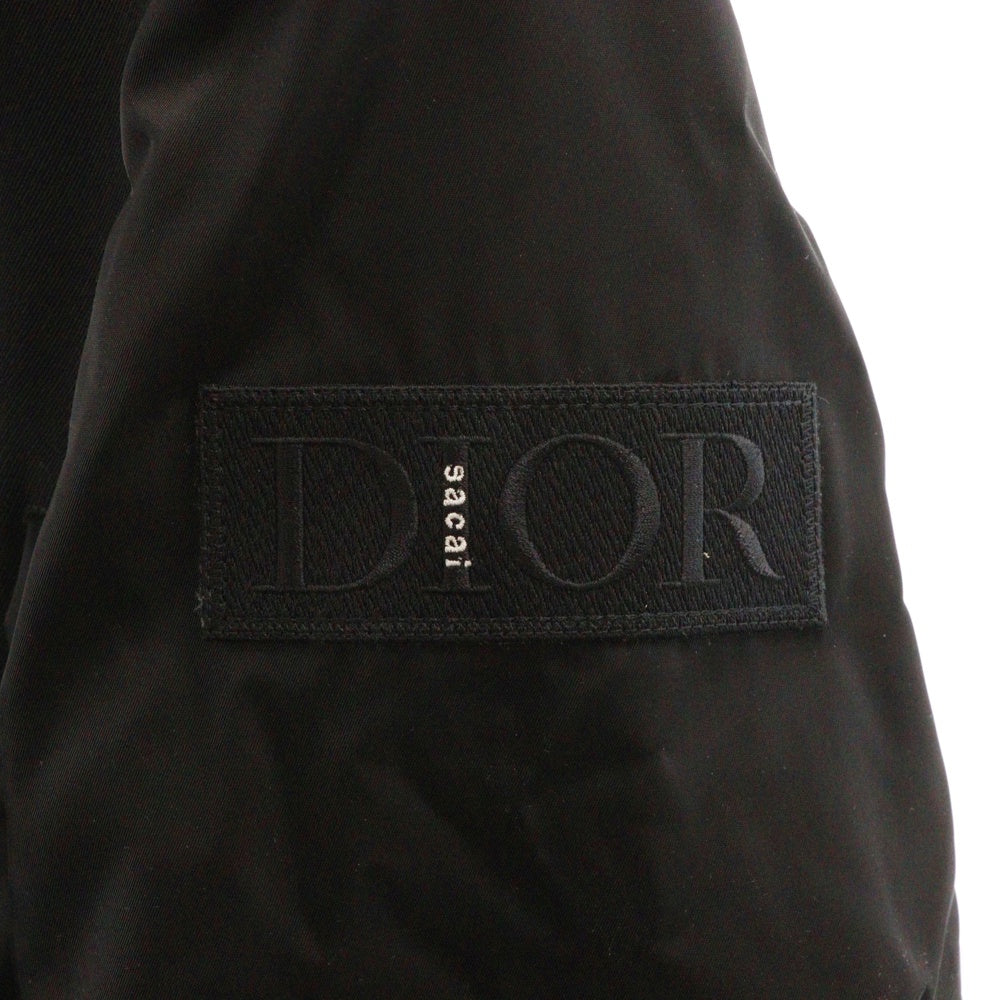 DIOR(ディオール) 21AW×sacai ドッキングダブルブレストジャケット ウールツイル Double Brest Jacket Wool Twill サカイ ブラック 213C430A5180